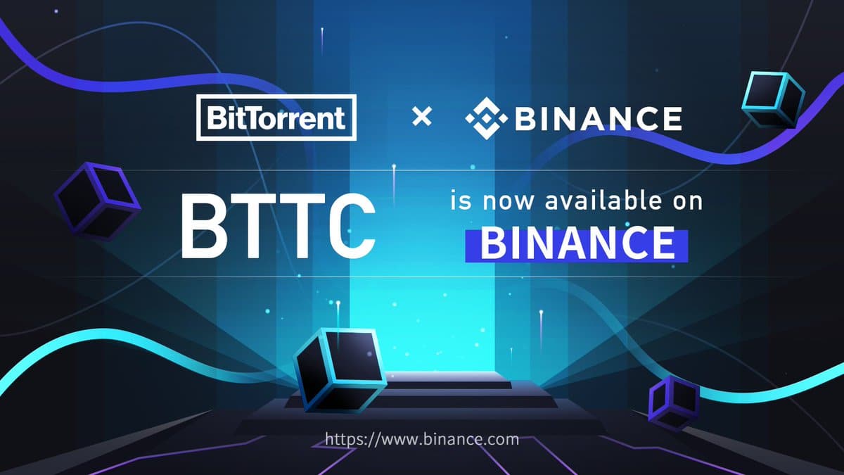 BTT now trading on Binance as BTTC